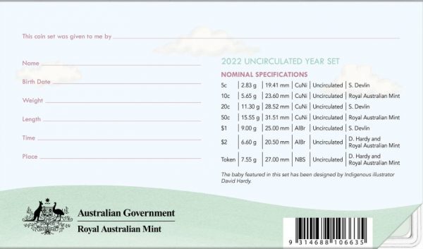 2022 Baby Coin UNC Year Set - Image 13