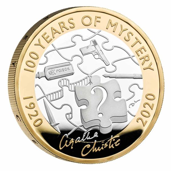 2020 £2 Agatha Christie Silver Proof Coin - Image 2