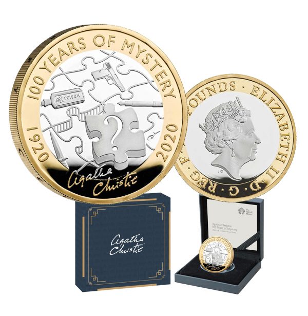 2020 £2 Agatha Christie Silver Proof Coin
