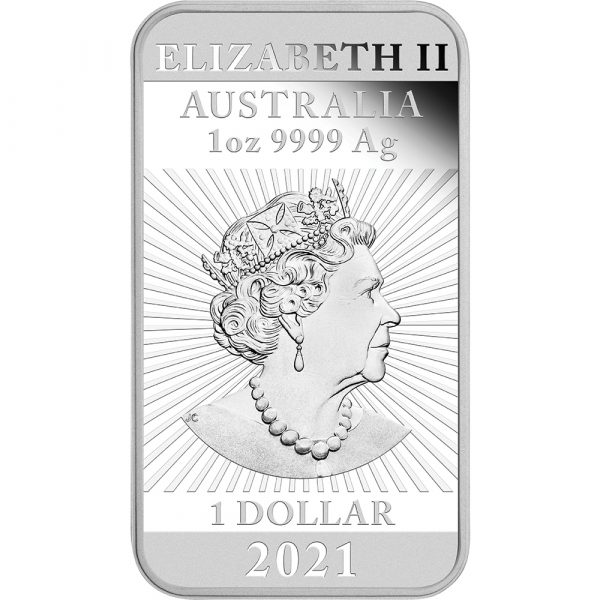 2021 $1 Dragon Rectangular 1oz Silver Proof - Image 3