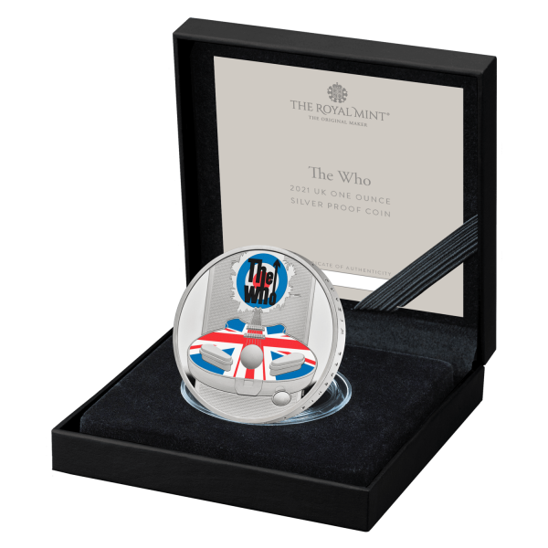 2021 £2 The Who 1oz Coloured Silver Proof Coin - Image 2