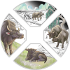 2021 Year of the Ox Quadrant Silver Proof 4 Coin Set - Image 3