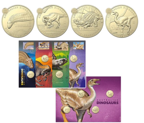 2022 Australian Dinosaurs Four Coin Privy Mark Limited PNC Issue of 1,000