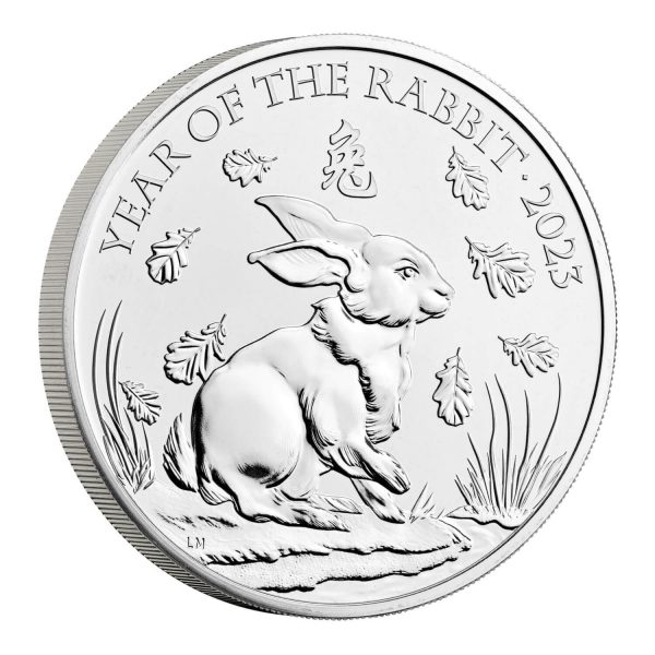 2023 £5 Lunar Year of Rabbit Brilliant UNC - Image 2