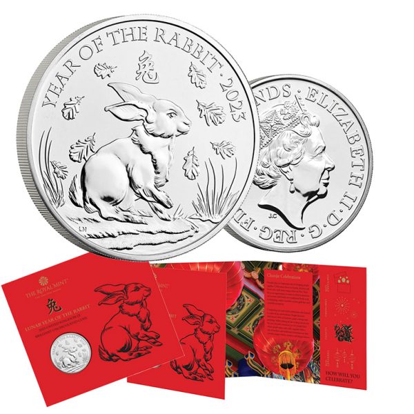 2023 £5 Lunar Year of Rabbit Brilliant UNC