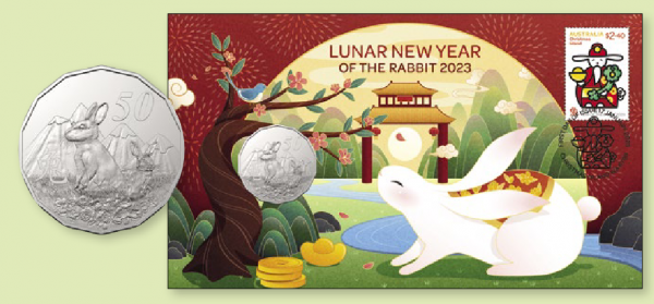2023 Lunar New Year of the Rabbit PNC - Royal Australian Mint