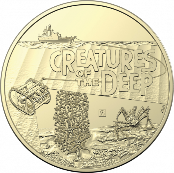 2023 $1 Creatures Of The Deep Mintmark and Privy Mark UNC 4 Coin Set - Image 4