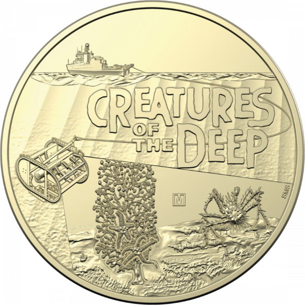 2023 $1 Creatures Of The Deep Mintmark and Privy Mark UNC 4 Coin Set - Image 5