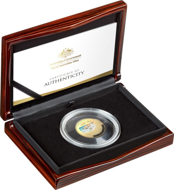 2023 $100 Gold Coloured Proof Domed Coin – Beauty, Rich & Rare – Twelve Apostles - Image 4