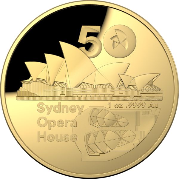 2023 $100 Gold Domed Proof Coin – 50th Anniversary of the Sydney Opera House