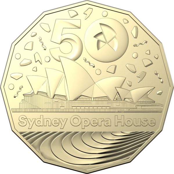 2023 50c AlBr Uncirculated Coin - 50th Anniversary of the Sydney Opera House