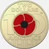 2018 $2 Red Poppy Armistice Day Carded Coin - Image 4