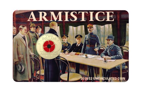 2018 $2 Red Poppy Armistice Day Carded Coin - Image 2