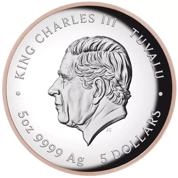 2024 Pink Panther 60th Anniversary 5oz Silver Proof Coin $5 Tuvalu - 750 Mintage - Image 4