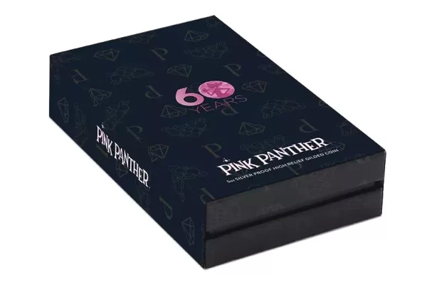 2024 Pink Panther 60th Anniversary 5oz Silver Proof Coin $5 Tuvalu - 750 Mintage - Image 5