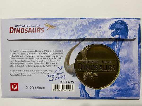 2013 AUSTRALIA'S AGE OF DINOSAURS TIMIMUS MEDALLION PMC 0129/5000 - Low mintage - Image 2
