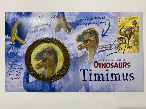 2013 AUSTRALIA'S AGE OF DINOSAURS TIMIMUS MEDALLION PMC 0129/5000 - Low mintage