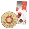 2015 $2 Lest We Forget Counterstamp Poppy Coin War Graves UNC In Card -Last One!