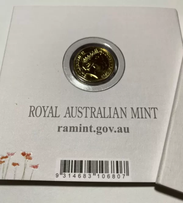 2015 $2 RAM Remembrance Day Flanders Fields C Mintmark Coloured Carded Coin - Image 4