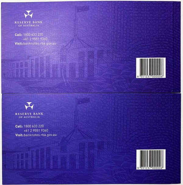 2016 Australia Next Generation of $5 Banknote RBA Folder x 2 consecutive serials - Image 5