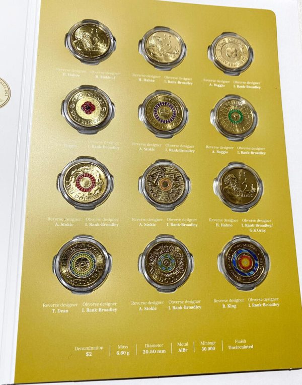 2018 Australia - 30th Anniversary of the $2 coin - 12 Coin Folder Set - Limited - Image 2