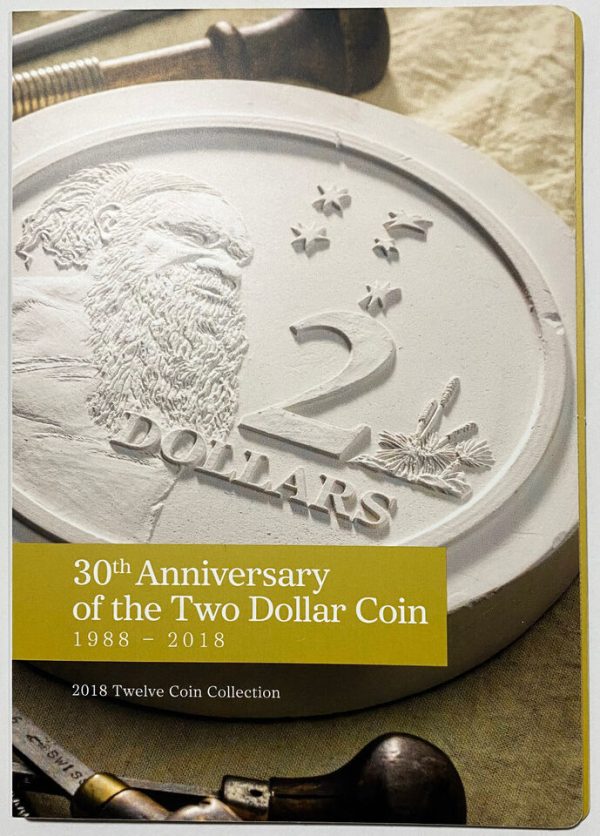 2018 Australia - 30th Anniversary of the $2 coin - 12 Coin Folder Set - Limited