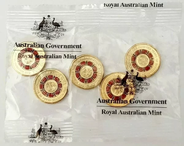 2019 $2 UNC One hundred years of Repatriation Two Dollar $2  5 Coin Mint Ram Bag