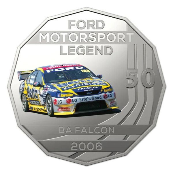 2019 Ford BA Falcon 2006 FDC/PNC With Coloured RAM 50c Coin - Only 7500 Minted - Image 2