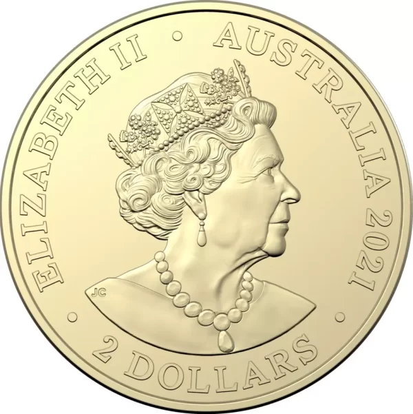 2021 $2 'C' Mintmark Coloured Uncirculated Coin Indigenous Services Defending Country - Image 3