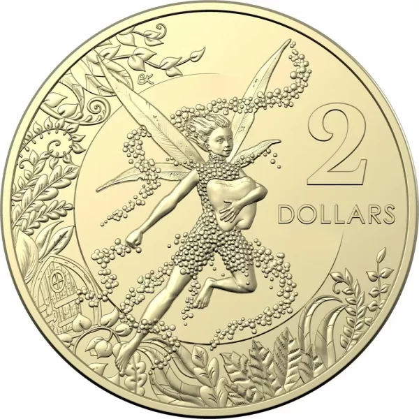 2021 $2 TOOTH FAIRY COIN UNCIRCULATED COIN IN CARD - RARE YELLOW CARDED COIN - Image 3