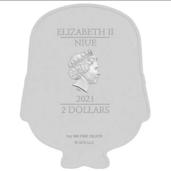 2021 Bob The Minion Shaped 1oz Silver Coin *Ultra Limited Mintage 300/1000* - Image 2