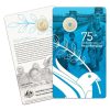 2022 $2 "C" Mint Marked 75th Ann of PEACEKEEPERS Coloured UNC Coin on RAM Card - Image 2