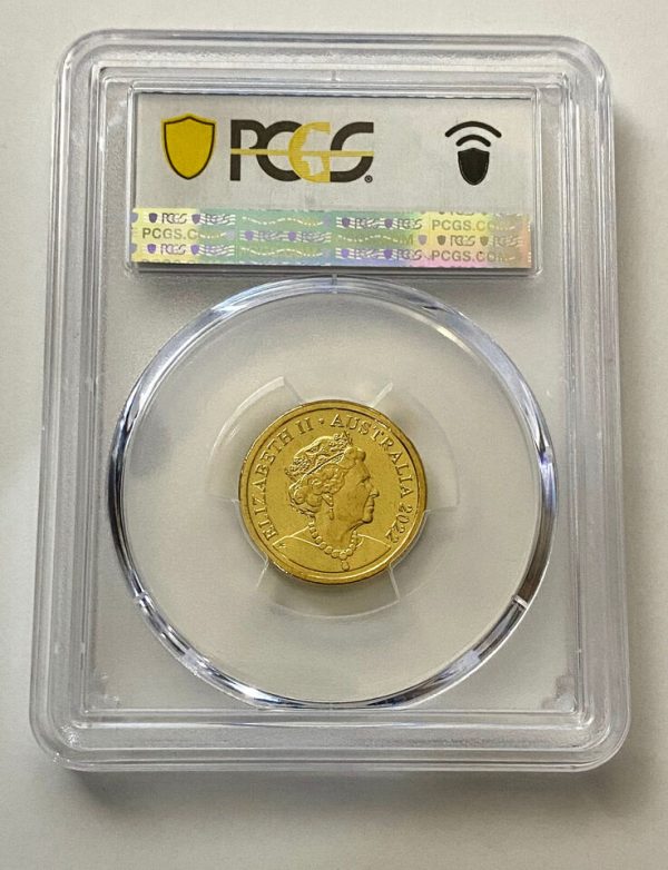2022 $2 Tooth Fairy PCGS MS67 Gold Shield Australia Graded Coin + original card - Image 2