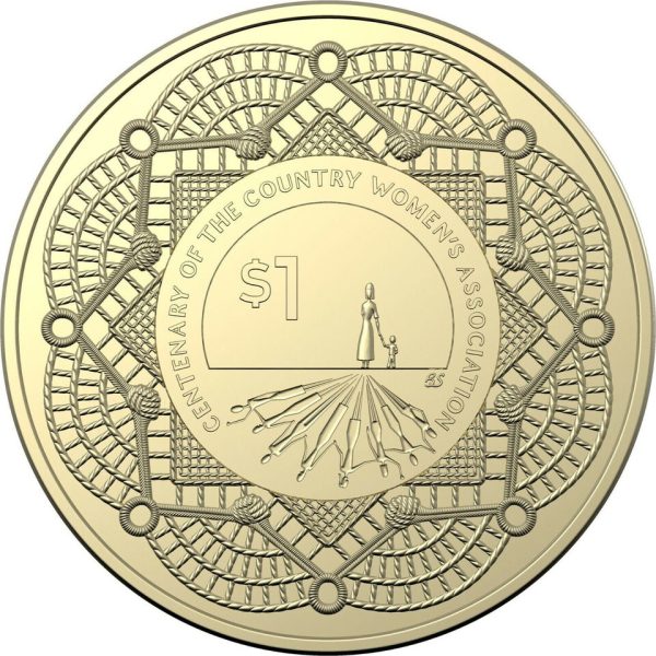 2022 Centenary of the Country Women’s Association CWA $1 Coloured Coin - Image 3