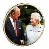 2022 Coin Stamp Set Prince Philip Memoriam QEII 70th Platinum Jubilee GOLD Coin - Image 3
