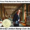 2022 Coin Stamp Set Prince Philip Memoriam QEII 70th Platinum Jubilee GOLD Coin