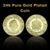 2022 Queen Elizabeth II 70th Platinum Jubilee Coat of Arms GOLD Coin In Capsule