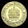 2022 Queen Elizabeth II 70th Platinum Jubilee Coat of Arms GOLD Coin In Capsule - Image 2