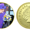 2022 Queen s 95th Birthday Limited Edition 2 stamp set + 24k Gold Plated Coin - Image 2
