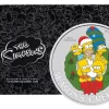 2022 The Simpsons Season’s Greetings - 1oz Silver Colour Coin In Card Christmas