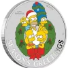 2022 The Simpsons Season’s Greetings - 1oz Silver Colour Coin In Card Christmas - Image 2