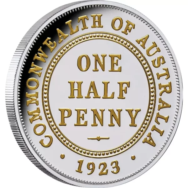 2023 1923 $1 Half Penny 100th Anniversary 1oz Silver Proof Coin NIUE COA 050/999