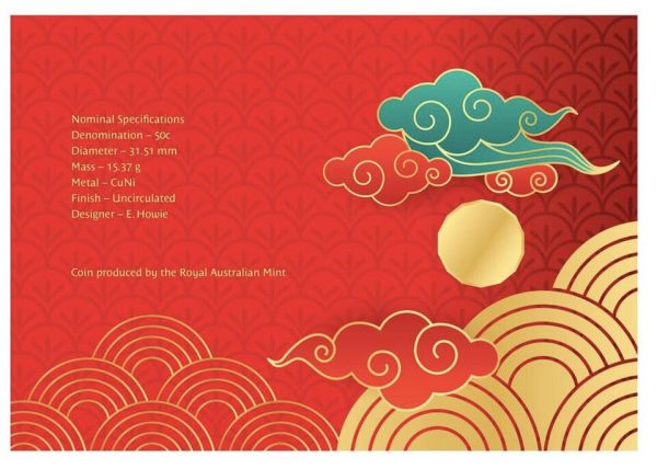 2024 Australia 50c Coin New Year Lunar Dragon Impressions Prestige 666/888 PNC - Image 2
