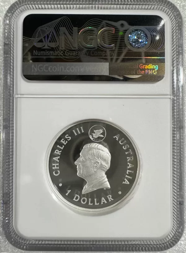 2024 Australia Wedge Tailed Eagle Gilt 1 oz Silver NGC PF70 UC Mercanti TOP POP - Image 2