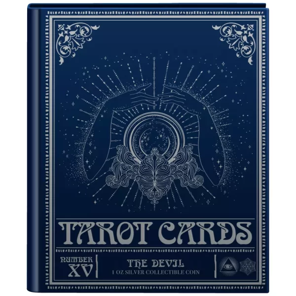 2024 Niue - The Devil 1oz Silver Colored Proof Coin Tarot Card XV NZ Mint - Image 5