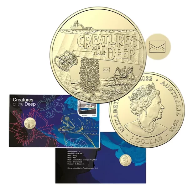 Australia - 2023 PNC $1 Creatures of the Deep (Envelope Privy Mark)