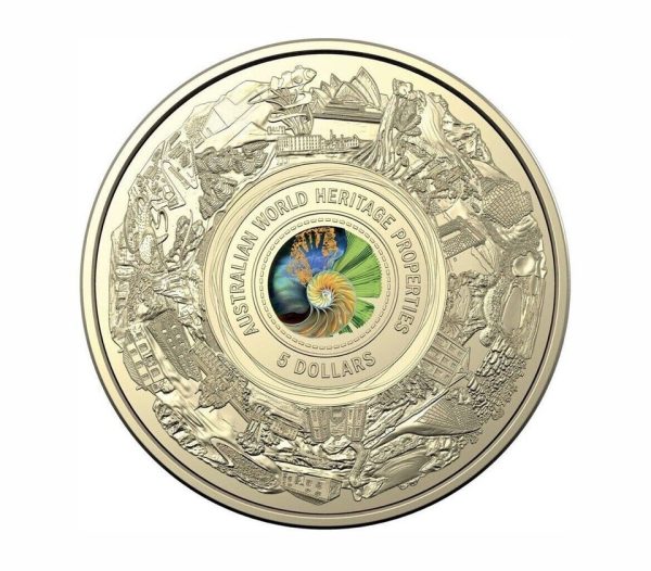 Australia 2023 World Heritage Coloured Frosted $5 Uncirculated Coin - FREE SHIP - Image 3