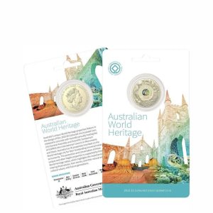 Australia 2023 World Heritage Coloured Frosted $5 Uncirculated Coin - FREE SHIP