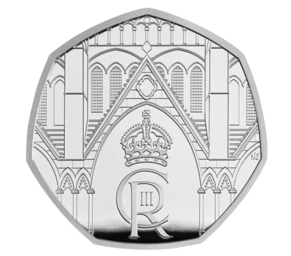 2023 UK 50p Silver Proof Coin with Case - King Charles III Coronation - COA - Image 4