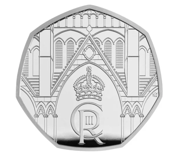 2023 UK 50p Silver Proof Coin with Case - King Charles III Coronation - COA - Image 5